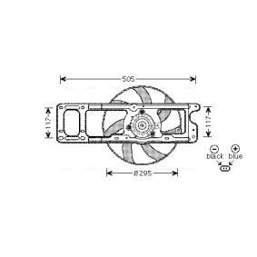 Kühlerlüfter für DACIA von AVA COOLING SYSTEMS