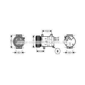 Klimakompressor für RENAULT von AVA COOLING SYSTEMS