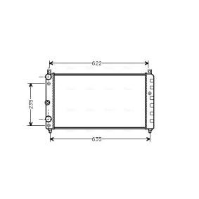 Achetez des Radiateur du moteur AVA COOLING SYSTEMS SAA2003 à prix pour 109,01 €