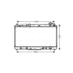 Acquista Radiatore motore da AVA COOLING SYSTEMS TO2464 a buon mercato per soli 114,94 €