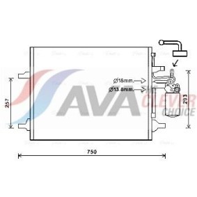 Klimaverdampfer des Herstellers AVA COOLING SYSTEMS - Originalware Artikelnummer: TOV421