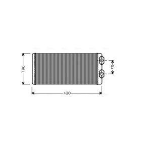 Wärmetauscher, Innenraumheizung von AVA COOLING SYSTEMS VLA6034