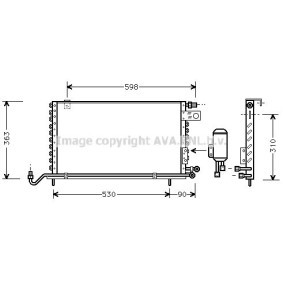 Klimakondensator von AVA COOLING SYSTEMS VW5118
