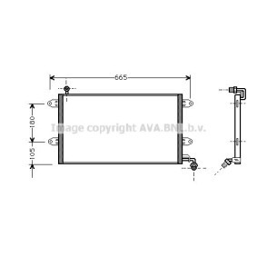 Klimakondensator von AVA COOLING SYSTEMS VW5137