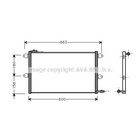 Klimakondensator von AVA COOLING SYSTEMS VW5144