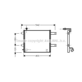 Klimakondensator von AVA COOLING SYSTEMS VW5177