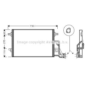 Klimakondensator von AVA COOLING SYSTEMS VW5190