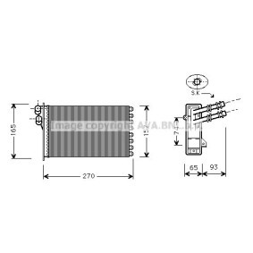 SEAT Wärmetauscher, Innenraumheizung von AVA COOLING SYSTEMS