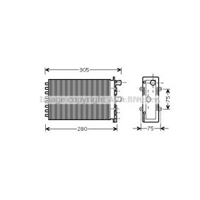 Wärmetauscher, Innenraumheizung von AVA COOLING SYSTEMS VW6239