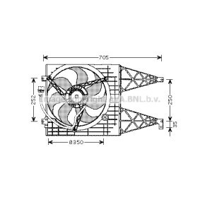 SEAT Kühlerlüfter von AVA COOLING SYSTEMS