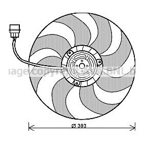 Kühlerlüfter von AVA COOLING SYSTEMS VW7526