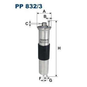 Comprar Filtro combustible de FILTRON PP832/3 a bajo precio de 52,96 €