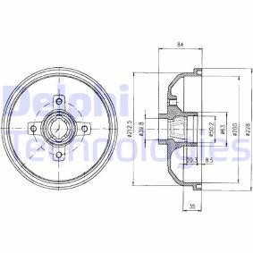 Comprar Tambor de freno de DELPHI BF293 a bajo precio de 26,79 €