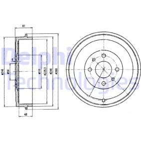 Comprar Tambor de freno de DELPHI BF379 a bajo precio de 41,59 €