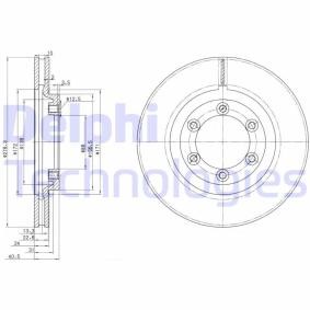Compre Disco de travão da DELPHI BG3523 a um preço baixo por 33,87 €