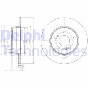 Bremsscheibe BG3601 für MERCEDES-BENZ