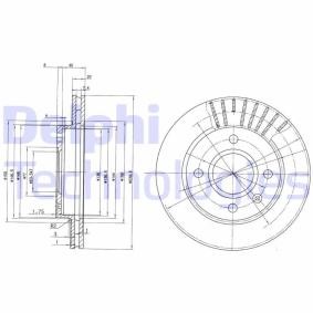 Compre Disco de travão da DELPHI BG2440 a um preço baixo por 23,20 €