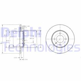 Compre Disco de travão da DELPHI BG2454 a um preço baixo por 24,13 €