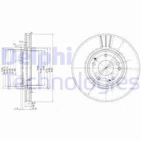 Bremsscheibe BG2675 für MERCEDES-BENZ