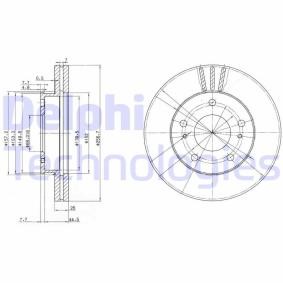 Compre Disco de travão da DELPHI BG3127 a um preço baixo por 29,45 €