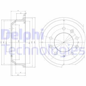 Bremstrommel von DELPHI BF8