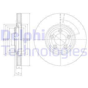 Kjøp Bremseskive av DELPHI BG4065 til den lave prisen 1404,39 NOK