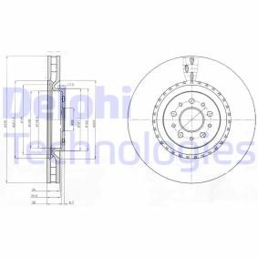 Compre Disco de travão da DELPHI BG9843 a um preço baixo por 54,15 €