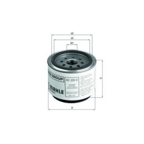 Köp Bränslefilter av MAHLE ORIGINAL KC 220D till det låga priset 913,57 kr