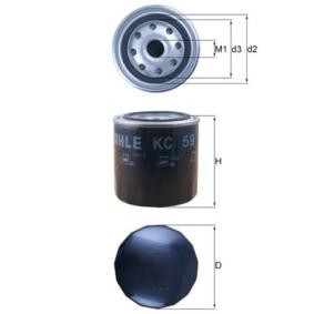 Köp Bränslefilter av MAHLE ORIGINAL KC 59 till det låga priset 174,44 kr