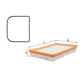 SEAT Luftfilter von MAHLE ORIGINAL