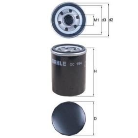 Köp Oljefilter av MAHLE ORIGINAL OC 194 till det låga priset 110,54 kr
