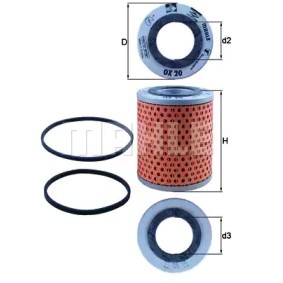 Köp Oljefilter av MAHLE ORIGINAL OX 20 till det låga priset 164,21 kr