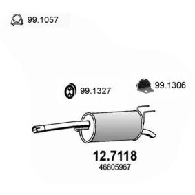 Compre Panela de escape traseira da ASSO 12.7118 a um preço baixo por 85,82 €