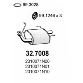 Compre Panela de escape traseira da ASSO 32.7008 a um preço baixo por 69,94 €