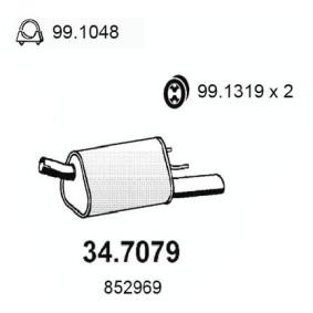 Compre Panela de escape de ASSO online para Corsa B Caravan (S93) a preços moderados