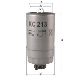 Köp Bränslefilter av MAHLE ORIGINAL KC 213 till det låga priset 226,29 kr