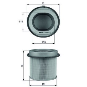 Köp Luftfilter av MAHLE ORIGINAL LX 670 till det låga priset 414,51 kr
