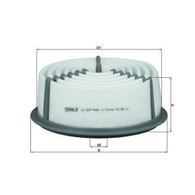Compre Filtro de ar da MAHLE ORIGINAL LX 833 a um preço baixo por 11,49 €