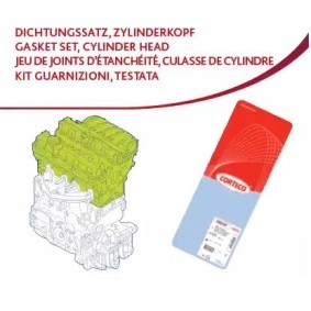 Compre Jogo de juntas, cabeça do cilindro da CORTECO 418401P a um preço baixo por 47,84 €