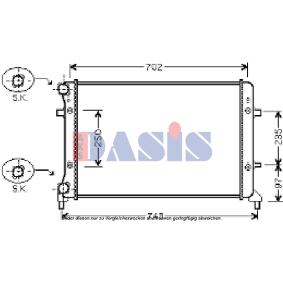 Kühler, Motorkühlung 040028N von AKS DASIS günstig für 96,67 € online kaufen