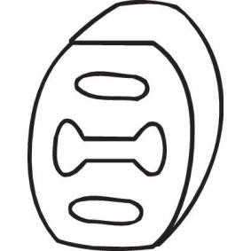 Gummistreifen, Abgasanlage 255-022 FIAT PANDA von BOSAL