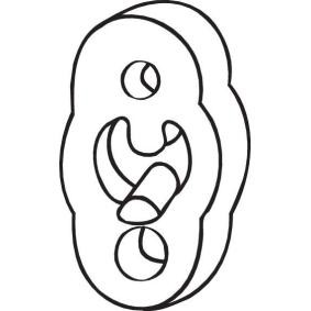 Acquista Nastro di gomma, Imp. gas scarico da BOSAL 255-117 a buon mercato per soli 4,15 €