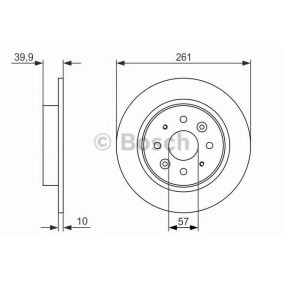 Compre Disco de travão da BOSCH 0 986 479 597 a um preço baixo por 33,98 €