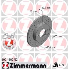Comprar Disco de freno de ZIMMERMANN 600.1602.52 a bajo precio de 127,76 €