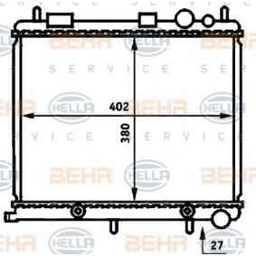 Kühler, Motorkühlung 8MK 376 718-614 für CITROËN