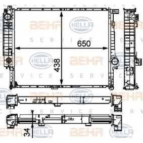 Kühler, Motorkühlung 8MK 376 910-271 für BMW