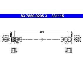 Comprar Latiguillo de freno de ATE 83.7850-0205.3 a bajo precio de 25,41 €