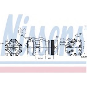 Klimakompressor von NISSENS 89021