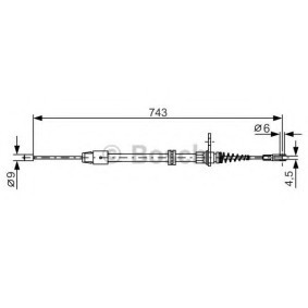 Comprar Cable de freno de mano de BOSCH 1 987 482 329 a bajo precio de 21,87 €