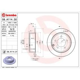 Comprar Disco de freno de BREMBO 08.A114.30 a bajo precio de 49,47 €